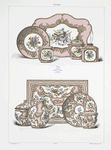 Service a thé, dit solitaire (South Kensington Museum. - Collection Jones). - 1760; Serviece a café, sit solotaire (South Kensingron Museum). Sans marques.