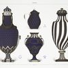 Décor bleu et or: Collection de M. le baron Alphonse de Rothschild [right]; Collection Watelin [top, centre]; Collection Watelin. - Dorure de Couturier [bottom, cemtre]; Collection de M. Fournier [left].