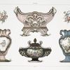Jardinière marquée au chiffre de Louis XV (Collection de Sir Richard Wallace); Vase tulipe (Collection de Sir Richard Wallace); Vase a fleurons de forme surbaissée (Collection de Sir Richard Wallace); Vase tulipe (Collection de M.L. Berthet).