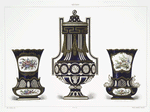 Vase jardinière (Collection de M. le baron Gustave de Rothschild); Vase a guirlandes (Collection de Sir Richard Wallace); Vase jardinière a dauphins (Collection de Sir Richard Wallace).