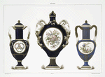 Vase a col cylindrique (Collection Jones au South Kensington Museum); Vase a tête de bélier (Collection de M. Berthet); Vase a col cylindrique (Collection de M.F.Dubois).