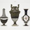 Vase drapé (Collection de Sir Richard Wallace); Vase sirènes (Collection de Sir Richard Wallace); Vase a peaux de bouc (Collection de M. Berthet).