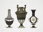 Vase drapé (Collection de Sir Richard Wallace); Vase sirènes (Collection de Sir Richard Wallace); Vase a peaux de bouc (Collection de M. Berthet).