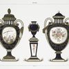 Vase commémoratif de la paix signée entre la Suède et la Russie (Collection Jones, au South Kensington Museum); Petit vase sur piédestal (Collection de M. le baron Alphonse de Rothschild); Vase semi-ovoïde (Collection de M. Berthet).