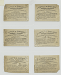 Trade cards depicting children : pulling a boat in, painting, walking, playing a game with balls and archery.