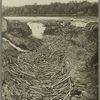 A jam at Grand Falls, on the St. John River.