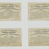 Trade cards depicting entertainers : cooking, performing, falling and playing music.
