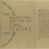 The Americanization of Carl Schurz.