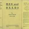 Men and deeds.