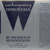 Contemporary immortals.