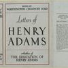 Letters of Henry Adams.