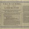 The dilemma of the liberated; an interpretation of twentieth century humanism.