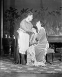 Katharine Cornell (Countess Ellen Olenska)with Giannina Gatti (as Anastasia). Age of Innocence (1928) NYC