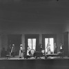 Scene from the 1928-29 Revival of The Cherry Orchard starring Nazimova (hand upraised in photo). Setting by Aline Bernstein