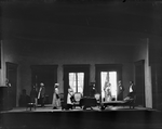 Scene from the 1928-29 Revival of The Cherry Orchard starring Nazimova (hand upraised in photo). Setting by Aline Bernstein