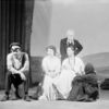 L to R: Walter Beck (Semyonov-Pishtchik), Josephine Hutchinson (Anya), Alla Nazimova (Madame Ranevsky) & Sayre Crawley (Firs)standing, rear