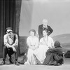 L to R: Walter Beck (Semyonov-Pishtchik), Josephine Hutchinson (Anya), Alla Nazimova (Madame Ranevsky) & Sayre Crawley (Firs)standing, rear