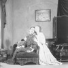 Alla Nazimova (black dress) as Madame Ranevsky  and Josephine Hutchinson as Anya