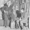 Franchot Tone as Curly McClain & Richard Hale as Jeeter Fry.