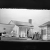 L to R: June Walker (Laurey), Lee Strasberg (Peddler), Ruth Chorpennng (Ado Annie Carnes)& Helen Westley (Aunt Eller Murphy).