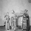 William Norris as Merlin, Nana Bryant as Queen Morgan Le Fay, and Paul Everton as King Arthur