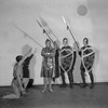 Unidentified actor and Knights in A Connecticut Yankee