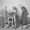 Constance Carpenter (Demoiselle Alisande Le Carteloise), Nana Bryant (Queen Morgan Le Fay) and William Norris (Merlin) in A Connecticut Yankee