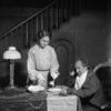 Dudley Digges (Feodor Pavlovich Karamazov) and Edward S. Robinson (standing) as Smerdiakow in The Brothers Karamazov, 1927.