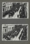 Funeral procession of Jozef Pilsudski, his coffin.