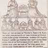 Here lie the bodies of Mavrice Abbot & Alice his wife, inhabitants of this towne of Gvildford...