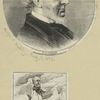 [A sheet with two depictions of Charles F. Adams :] Massachusetts' icy mountain (Charles Frigid Adams) ; C. F. Adams [from 'The Harper's Weekly,' Feb. 3, 1872].
