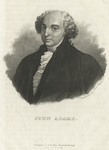 John Adams, president of the United States. Centre bust portrait facing right, sur[r]ounded by frame of sixteen State Coat of Arms and crowned with Spread Eagle [reproduction of a print].