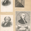 Sheet with eight portraits of John Adams.