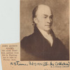 John Quincy Adams, the sixth President, painted from life in Washington in 1824 by Thomas Scully [clipping from the New York Times, February 9, 1936].