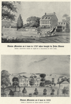 Adams Mansion as it was in 1787 when bought by John Adams ; Adams Mansion as it was in 1822.