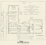 The Quincy Mansion, plan of the first floor.