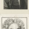 A sheet with two portraits of Joseph Addison.