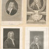 A sheet with eight portraits of Joseph Addison.