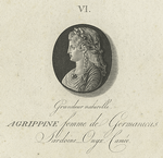 Grandeur naturelle. Agrippine femme de germanicus sardoine onyx, camée.