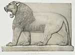 Colossal lion, Great Entrance (Nimroud) [Nimrud].
