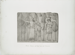 Huntsmen with gazelle, hare and birds. (Khorsabad).