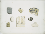 Painted bricks and fragments from Nimroud [Nimrud] and Baashiekhah.