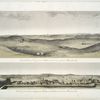 View of the mounds of Kouyunjik [Quyunjik] and Nebbi Yunus, and of the remains of the exterior walls, from the North ;  View of the mounds of Kouyunjik [Quyunjik] and Nebbi Yunus, and of the remains of the exterior walls, from Mosul.