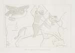 Assyrian horsemen pursuing an enemy.