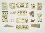 Painted bricks from the N.-W. Palace. ( Nimroud) [Calah].