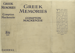 Greek memories, by Compton Mackenzie.