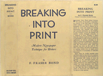 Breaking into print, modern newspaper technique for writers.