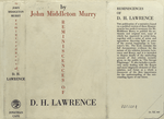 Reminiscences of D. H. Lawrence.