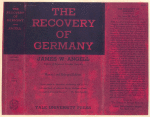The recovery of Germany.