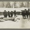 A typical camp scene at New Brunswick.